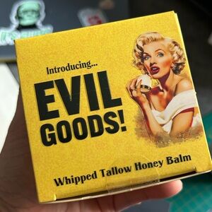 Evil Goods Whipped Tallow Honey Balm 180g New Glass Jar
